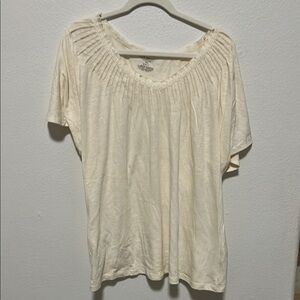 Lane Bryant Cream Women's Top size 18/20